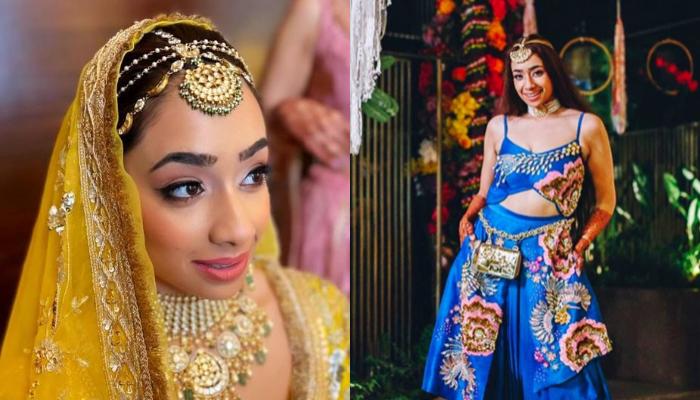Manish Malhotra Bride Wore A Pineapple Yellow Lehenga For Wedding And A  Unique Outfit For 'Sangeet'