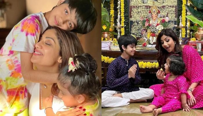 Shilpa Shetty’s Babies, Viaan And Samisha Do Her Makeup In An Adorable Video, Its Too Cute To Miss