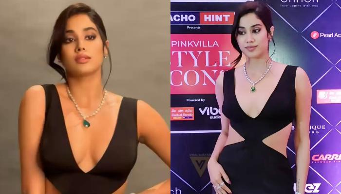 Janhvi Kapoor Gets Trolled For Donning A Plunging Neckline Dress, Netizens Compare With Urfi Javed