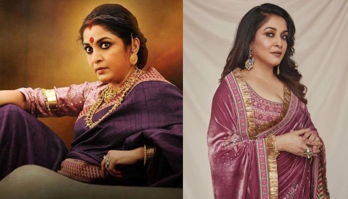Ramya Krishnan wearing Saree Photos-Bahubali Actress is charming in Saree