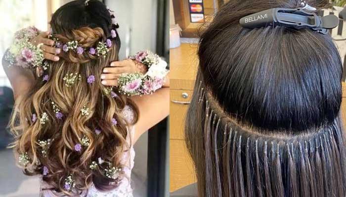 Different Kinds Of Hair Extensions For Bride To Add Volume, Keratin Bond  Extensions To Clip Ons