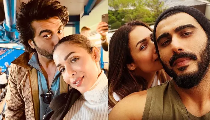 Malaika Arora kisses Arjun Kapoor in new year post | मलाइका अरोड़ा-अर्जुन कपूर की किस करते हुए फोटो