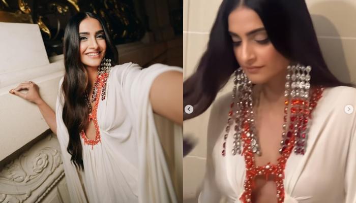 Read more about the article Sonam Kapoor Flashes Her Assets In A White-Hued Risque Valentino Outfit At BoF 500 Gala In Paris