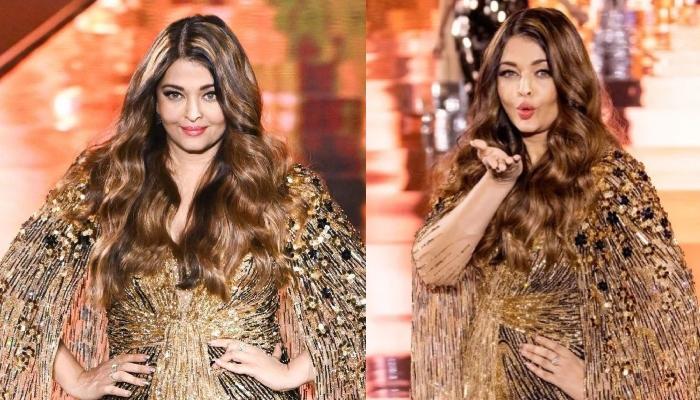 Aishwarya Rai Makes Heads Turn In A Gold Gown At Paris Fashion Week 2023, Styles It With Sheer Cape