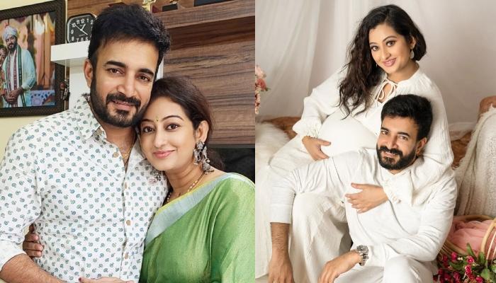 Read more about the article Tejaswini Prakash Twins In White With Husband, Phani As She Shares Photos From Maternity Photoshoot