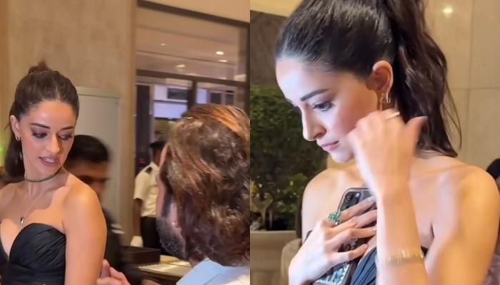 Ananya Panday Gets Uncomfortable As A Fan Touches Her Without Consent At An Event, Video Goes Viral