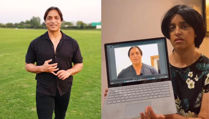 Read more about the article Shoaib Akhtar Finally Got A Hold Of His ‘Female Version’ Who Has Been Imitating Him, It’s Hilarious