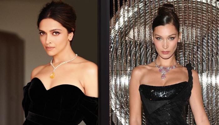 Deepika Padukone Vs. Bella Hadid: Who Wore The Dolce And Gabbana Black  Satin Sultry Dress Better?