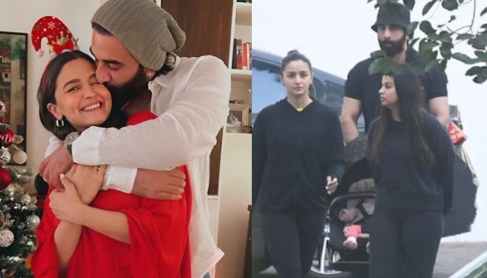Alia Bhatt Carries Raha In Her Arms While Taking Her For A Stroll With Ranbir And ‘Maasi’, Shaheen