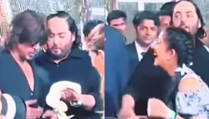 Anant Ambani Casually Hands Over Snake To Shah Rukh Khan As Radhika Merchant Screams In Excitement