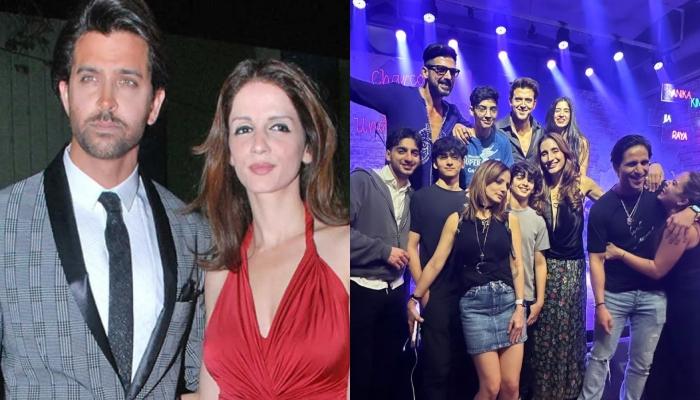 Hrithik-Sussanne Cheer For Their Sons As They Perform On Stage, Their Current Partners Join Them