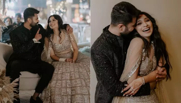 Vrushika Mehta Drops Starlit Glimpses Of Her ‘Sangeet’ Night, Looked Stunning In An Ivory Lehenga