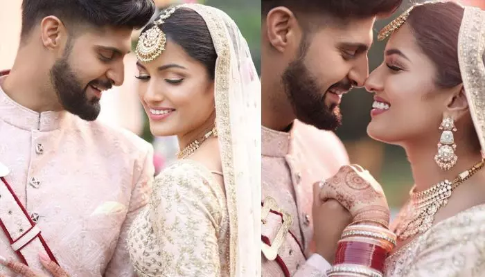 Tanuj Virwani Drops 1st Glimpses Of His Wedding With Tanya Jacob, Duo Twins In Blush-Pink Outfits