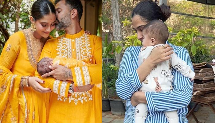 Sonam Kapoor Aces Mom Duties As She Held Son, Vayu, Flaunts No Makeup And PJs In Unseen Picture
