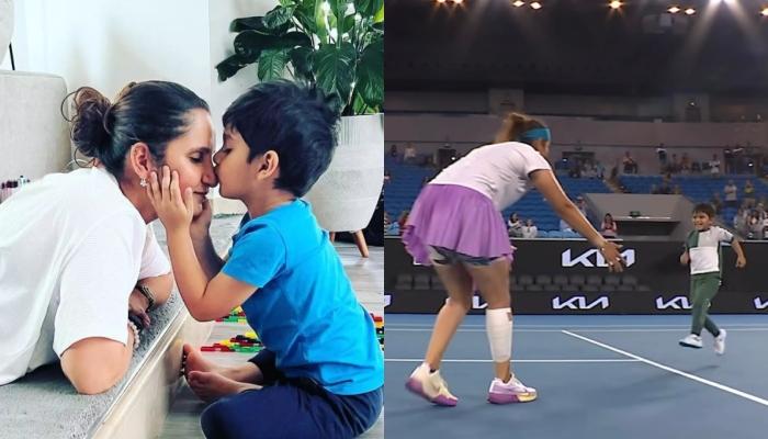 Sania Mirza Hugs And Kisses Son, Izhaan As She Enters Australian Open 2023 Final, Video Goes Viral