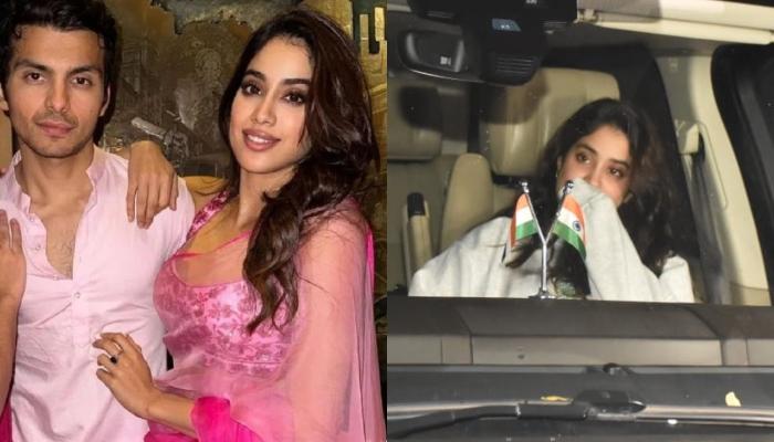Janhvi Kapoor Attends Family Dinner With Beau, Shikhar Pahariya, Hides Her Face As Paps Click Them