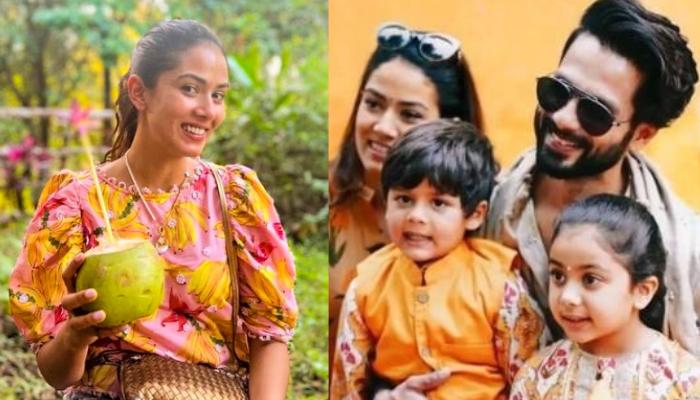 Mira Rajput Took Her Babies, Misha And Zain On A Forest Trek, Gives Cross Braid Makeover To Daughter