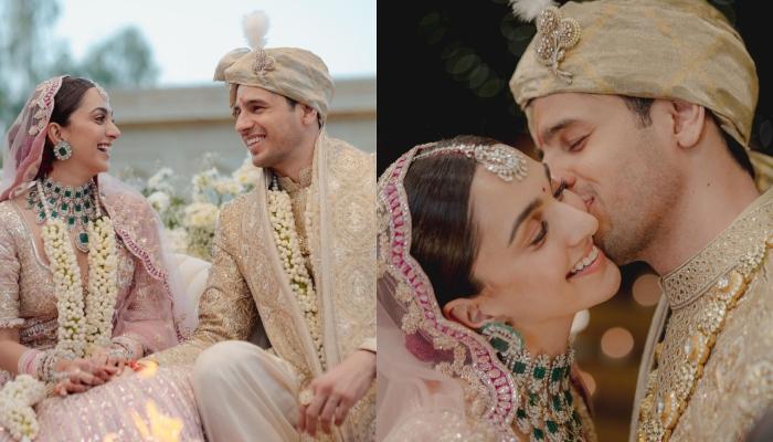 Kiara Advani Shares First Pictures From Wedding, Bride Stuns In Pink Lehenga And Huge Emerald Choker