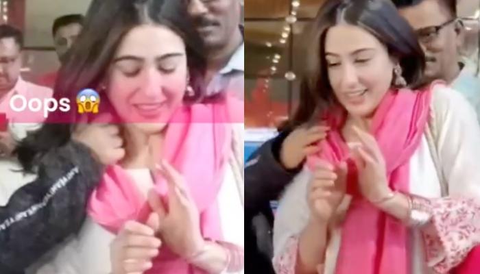 Sara Ali Khan Gets Uncomfortable As A Fan Tried Touching Her Shoulder Inappropriately At The Airport