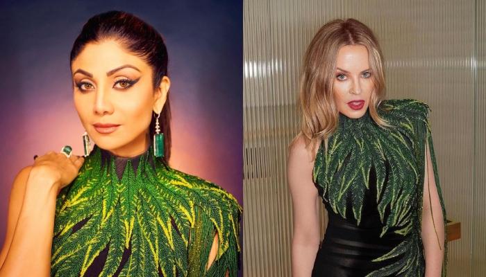 Shilpa Shetty Dazzles In Jean Louis Sabaji Bodycon Gown, Gives Strong Competition To Kylie Minogue