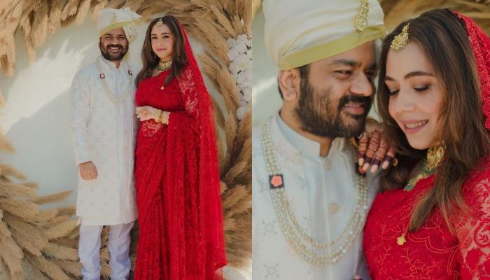Maanvi Gagroo's First Wedding Photos With Husband Kumar Varun, Actress  Stuns In A 'Chikankari' Saree
