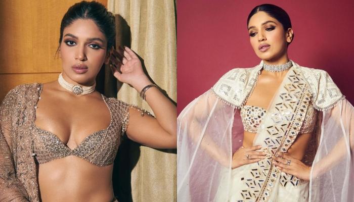 Bhumi Pednekar Dazzles In A Sheer Net Saree And A Risque ‘Choli’, Netizen Says, ‘She Is A Wannabe’
