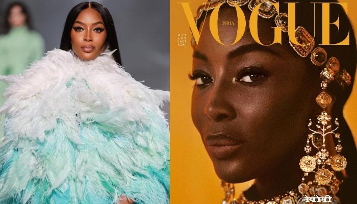 Supermodel, Naomi Campell Graces Vogue India’s Cover Decked Up In Traditional Sabyasachi Jewellery