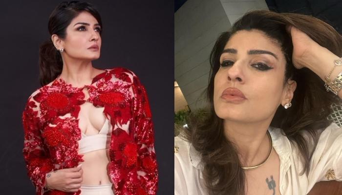 Raveena Tandon Age-Shamed For Flaunting Her Scorpion Tattoo In Bold Pictures, ‘Jawani Khatm, Buddhi’