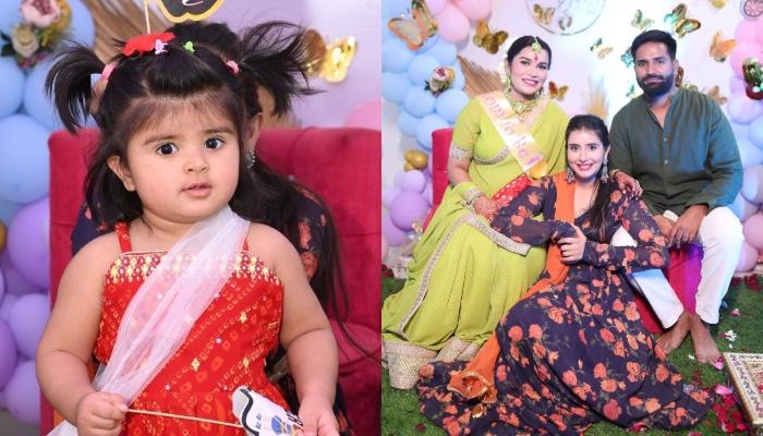Charu Asopa’s Daughter, Ziana Dons A ‘Bandhani’ Suit At ‘Mami’, Monika’s Baby Shower, Looks Cute