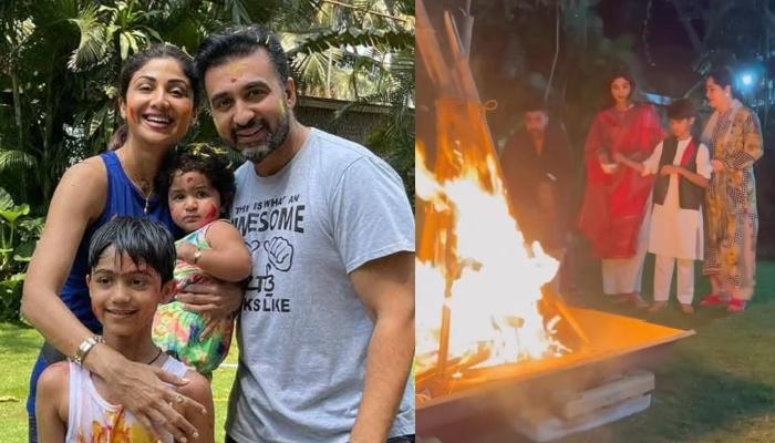Shilpa Shetty Shares Unique Ritual Of Celebrating ‘Holika Dahan’ With Family, Her Kids Look Adorable