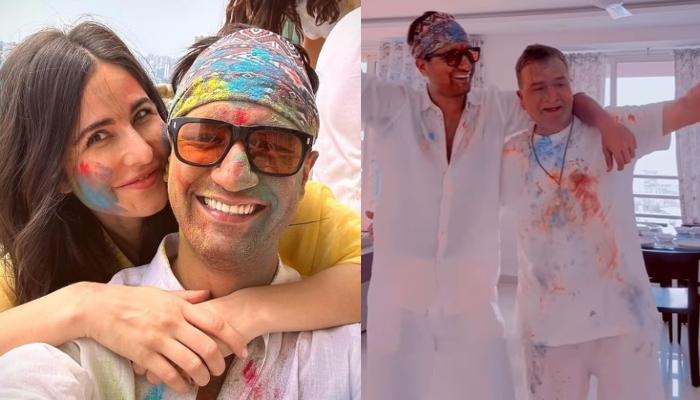 Katrina Kaif Records Her ‘Baby’, Vicky Kaushal And Father-In-Law Sham Kaushal Cutely Dancing On Holi