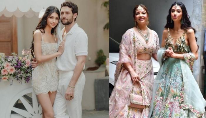 Alanna Panday Dons A Flowery Lehenga For ‘Mehendi’ Ceremony, Her Unique Blouse Steals Limelight