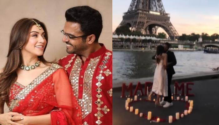 Hansika Motwani’s Video On Hubby, Sohael’s Birthday Features Rare Photos And ‘Paris Proposal’ Moment