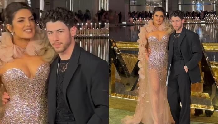 Priyanka Chopra Arrives In Style With Hubby, Nick At Opening Of NMACC, Dons A Sultry Ellie Saab Gown