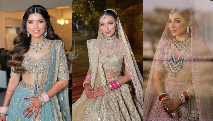 15 Brides Who Paired Their Beautiful ‘Shadi Ka Joda’ With Statement Emerald Necklaces