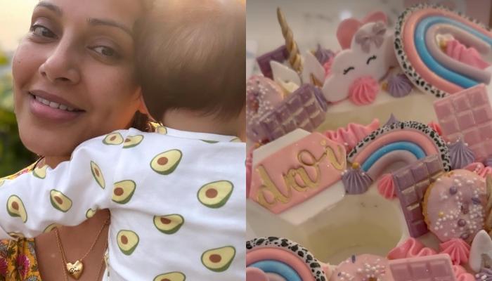 Bipasha Basu Cuts A Unique ‘Rainbow And Unicorn’ Cake As Her Baby Girl, Devi Turns 5-Month-Old