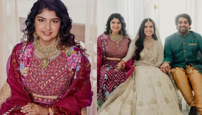 Anshula Kapoor Attends Friend’s Wedding With BF, Rohan, She Stuns In A ‘Rani’-Pink Lehenga ‘Choli’
