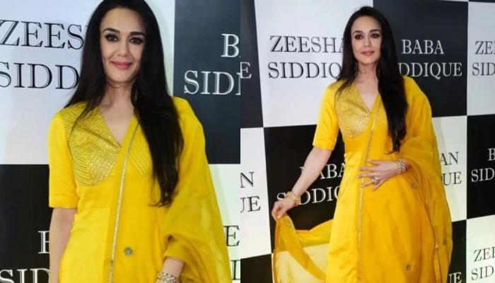 Preity Zinta Gives Summer Fashion Goals In A Yellow Silk 'Sharara