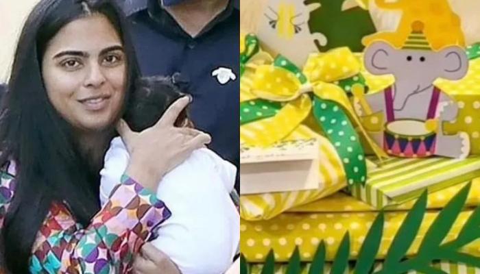 Isha Ambani’s Twins, Krishna And Aadiya Got A Jungle-Themed Gift Hamper Adorned With Animal Cut-Outs