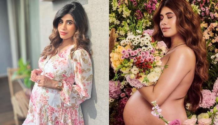 Influencer, Malvika Sitlani Flaunts Bare Baby Bump In Her Floral Pregnancy Photoshoot Photos