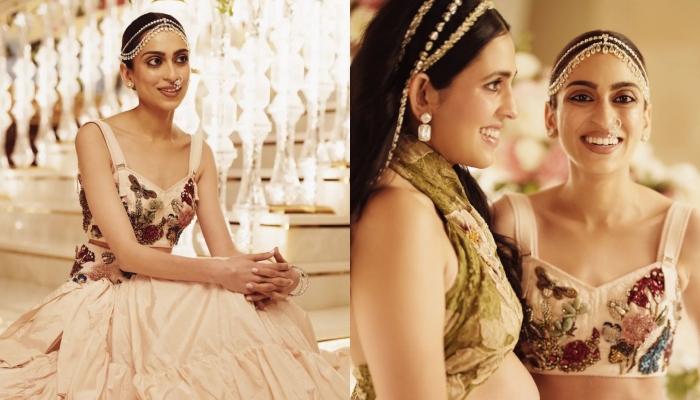 Shloka Mehta’s Sister, Diya Mehta Channels Modern Bride Look, Poses With Her Pregnant Sister