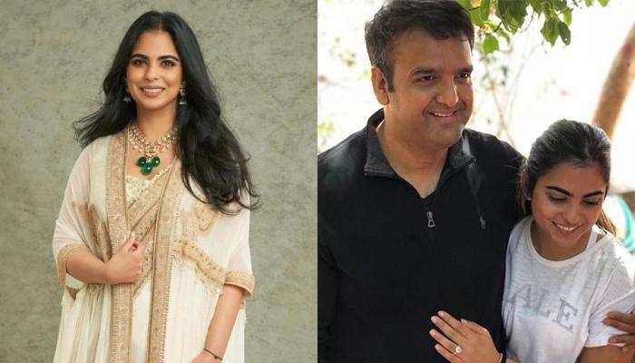 Read more about the article Isha Ambani Can’t Stop Blushing As Hubby, Anand Piramal Gave Her A Kiss At NMACC In Unseen Video