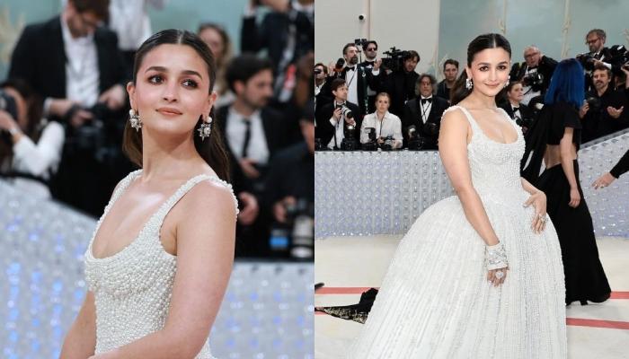 Alia Bhatt Attended A Recent Award Function Dressed In A Pink Chiffon Gown