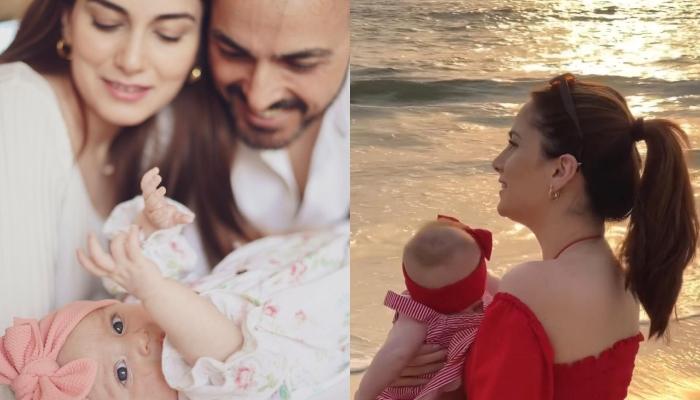 Ayaz Khan's Wife, Jannat Utilises The Golden Hour To Mushily Pose With 4-Month-Old Daughter, Dua
