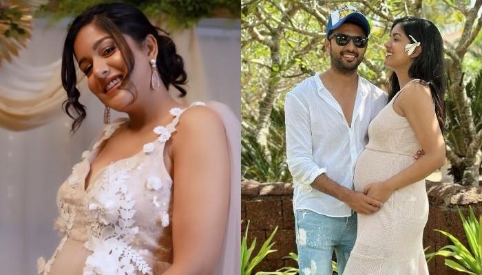 Ishita Dutta Flaunts Baby Bump In A Flowy Gown, Poses Mushily With Hubby, Vatsal For Maternity Shoot