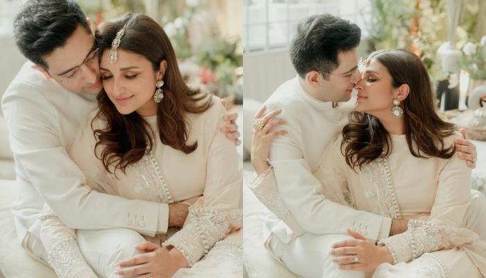 Parineeti Chopra Dons An Embellished 'Salwar Suit' From Manish Malhotra For Her Engagement Ceremony