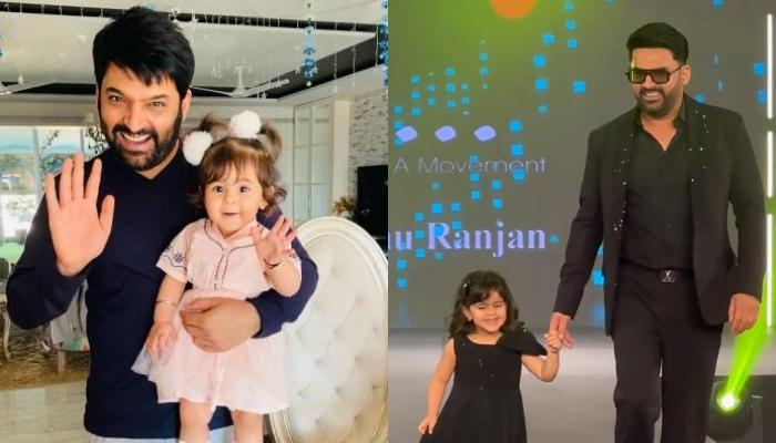 Kapil Sharma Twins With His 3-Year-Old Daughter, Anayra In Black As The Duo Adorably Walk The Ramp