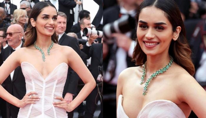 Read more about the article Manushi Chhillar Dons An Off-Shoulder Corset Gown, Styles It With A Statement Necklace