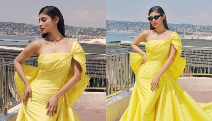 Mouni Roy Dons One-Shoulder Yellow-Hued Gown As She Makes Her Bold Debut At  Cannes 2023
