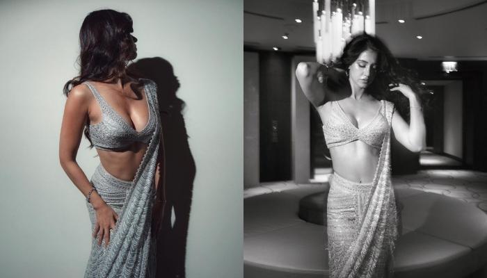 Disha Patani Raises The Heat In A Sultry Saree Worth Rs. 2.4 Lakhs, Styles  It With A Sexy Bralette
